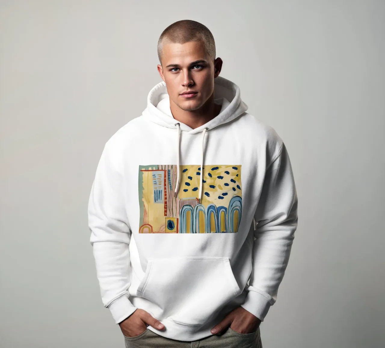 Sunbeam Arch Dots sudadera con capucha de Sublime Layers