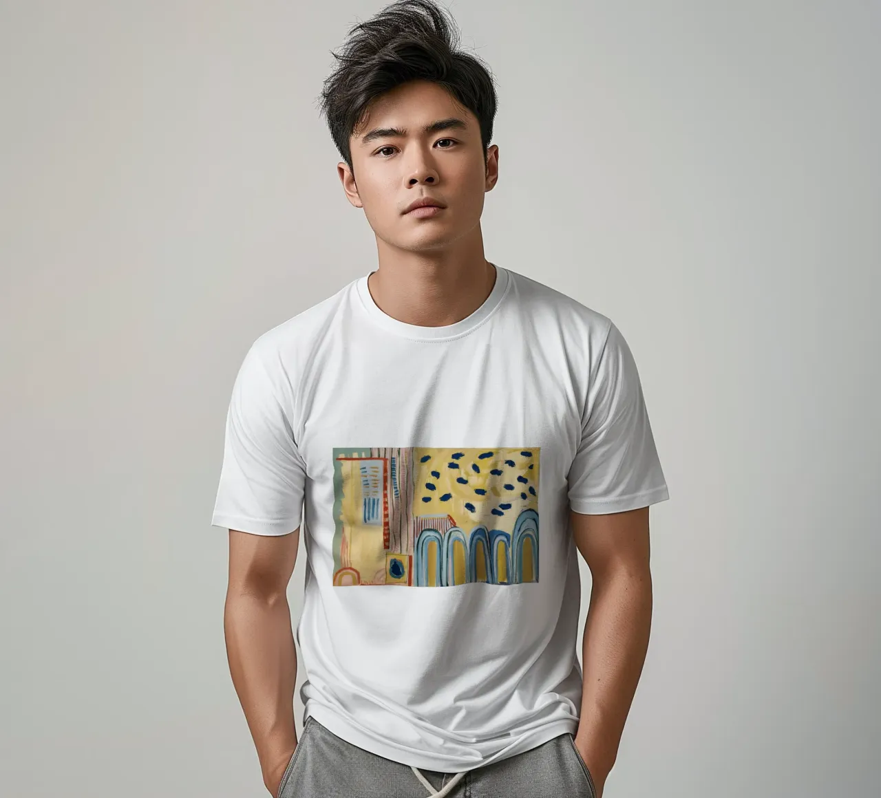 Sunbeam Arch Dots t-shirt by Sublime Layers