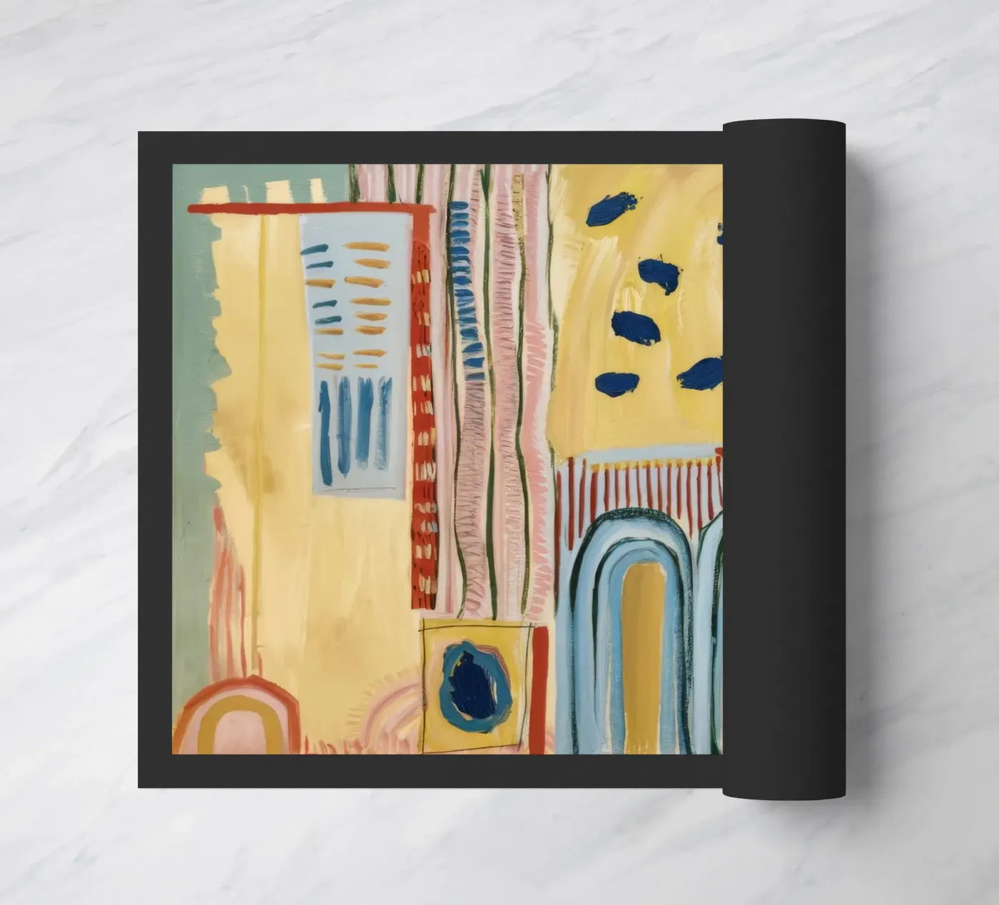 Sunbeam Arch Dots doormat by Sublime Layers