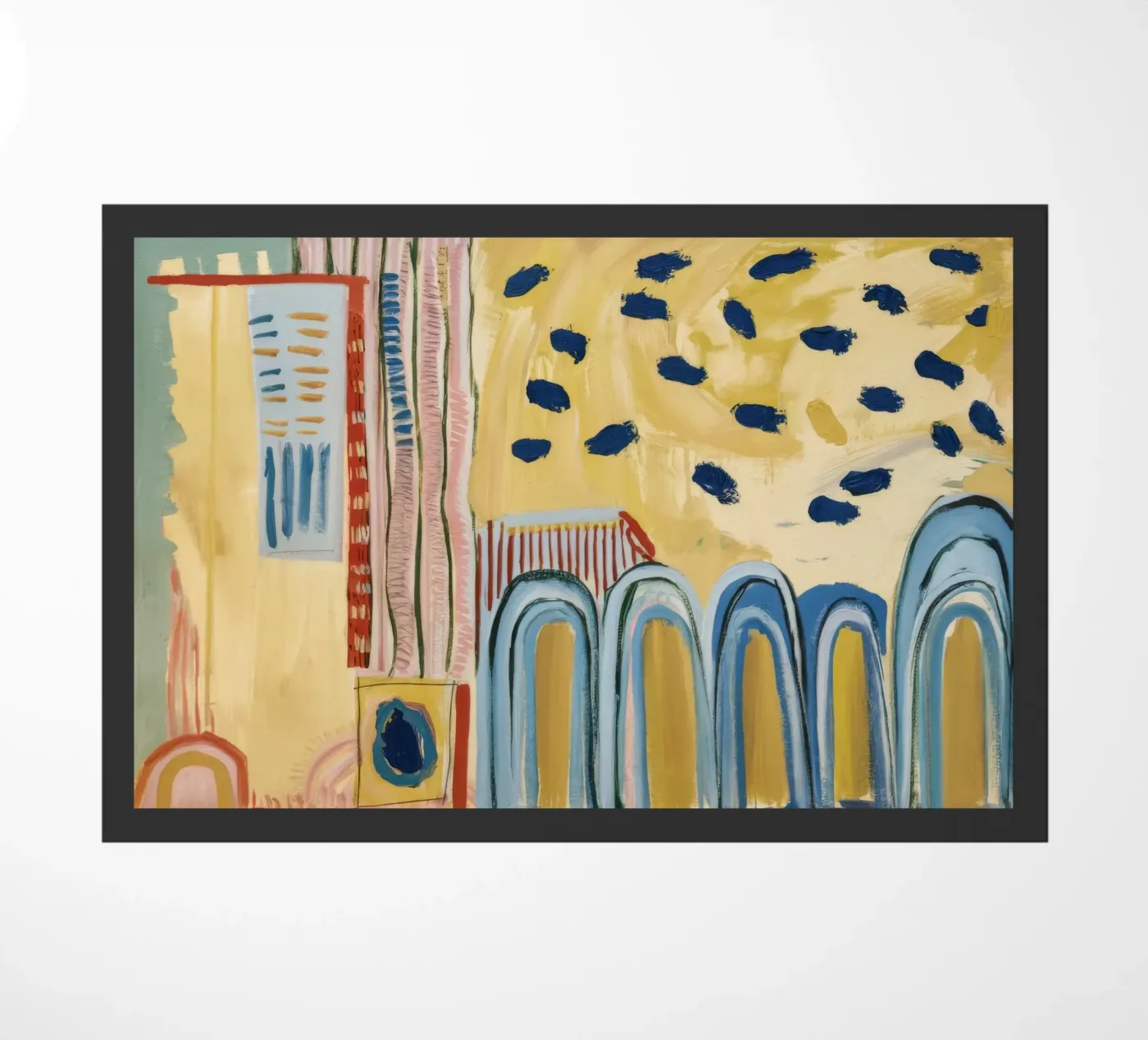 Sunbeam Arch Dots doormat by Sublime Layers