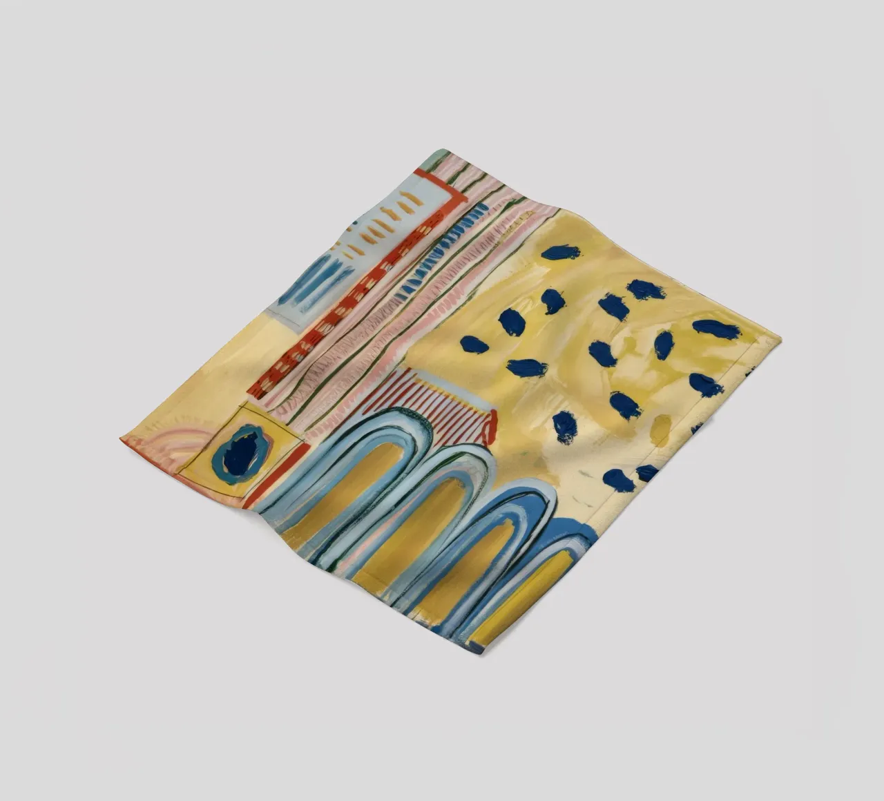 Sunbeam Arch Dots fleece blanket by Sublime Layers