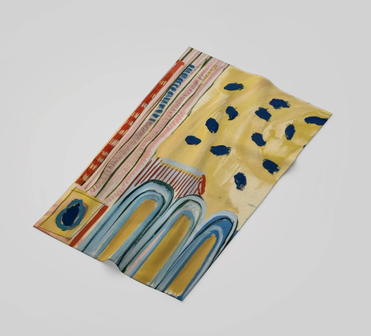 Sunbeam Arch Dots beach towel by Sublime Layers