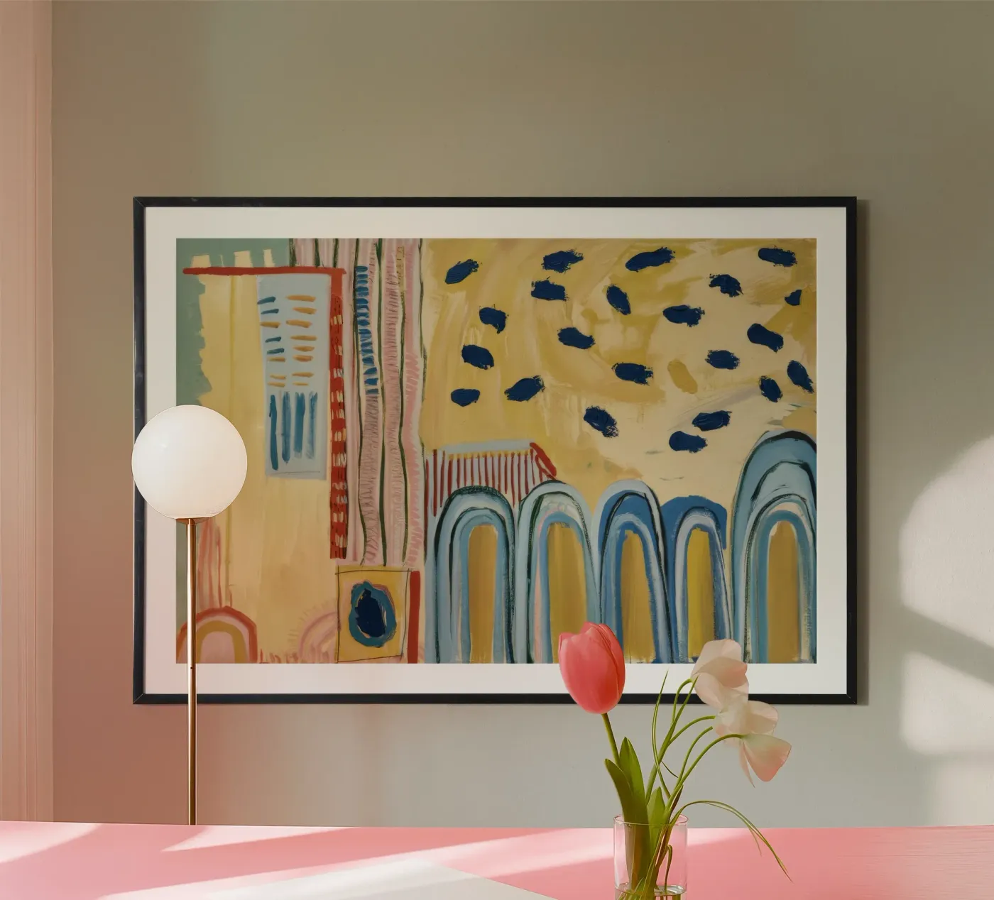 Sunbeam Arch Dots poster by Sublime Layers