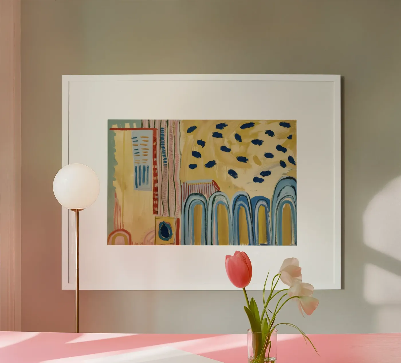 Sunbeam Arch Dots poster by Sublime Layers