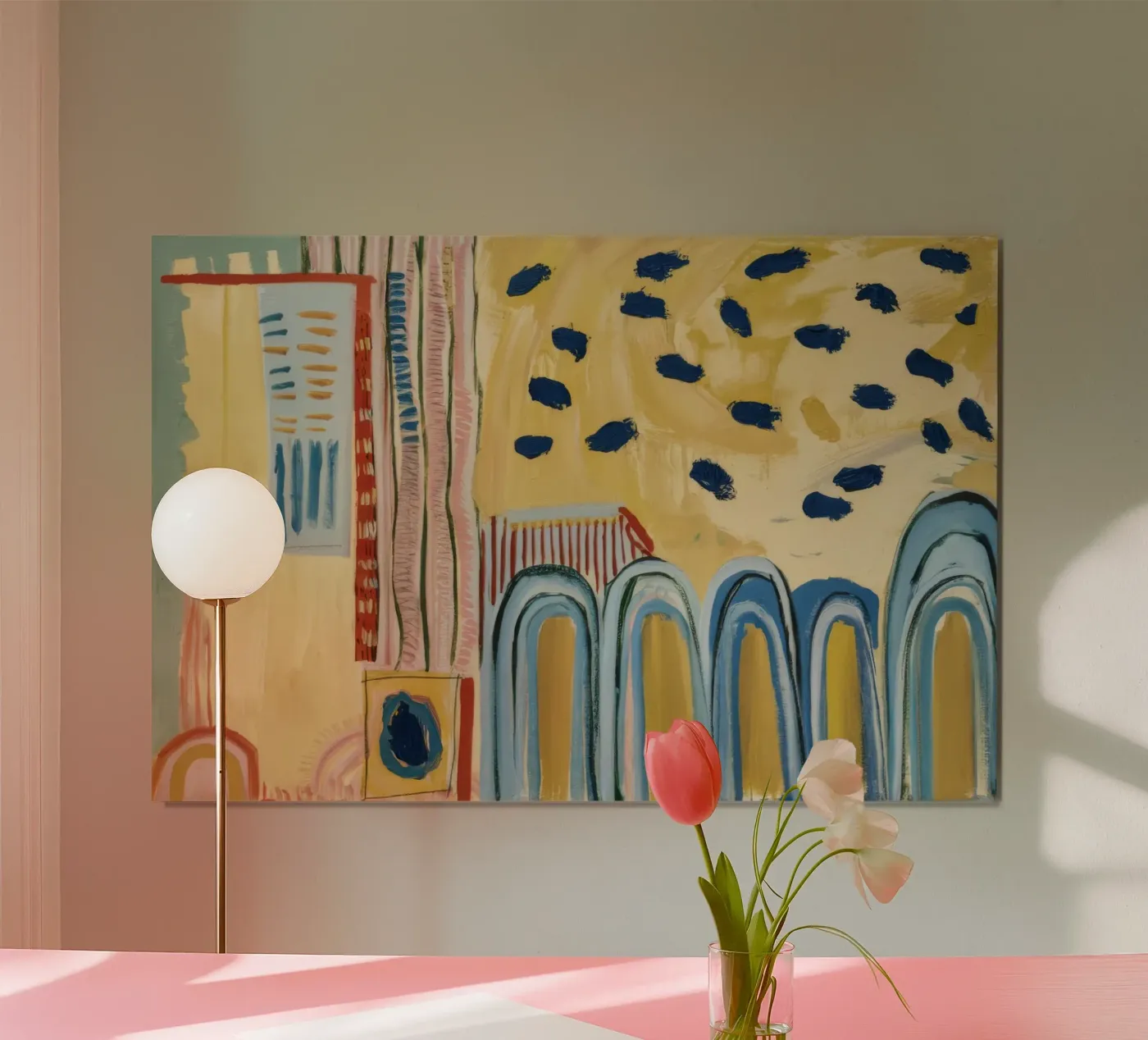 Sunbeam Arch Dots poster by Sublime Layers
