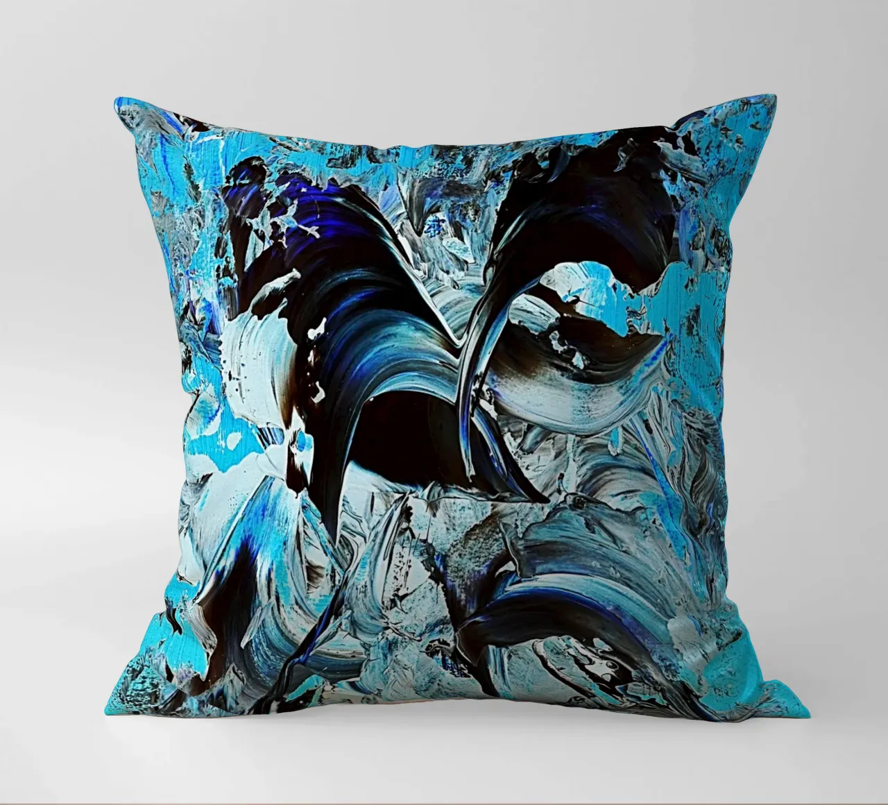IDEAL GIFT 22 invers decorative cushion by Thierry Vobmann Abstract painting