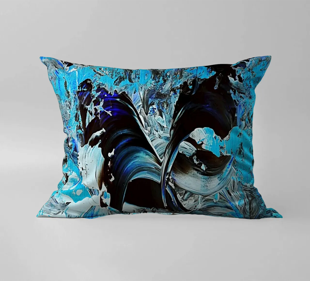 IDEAL GIFT 22 invers decorative cushion by Thierry Vobmann Abstract painting