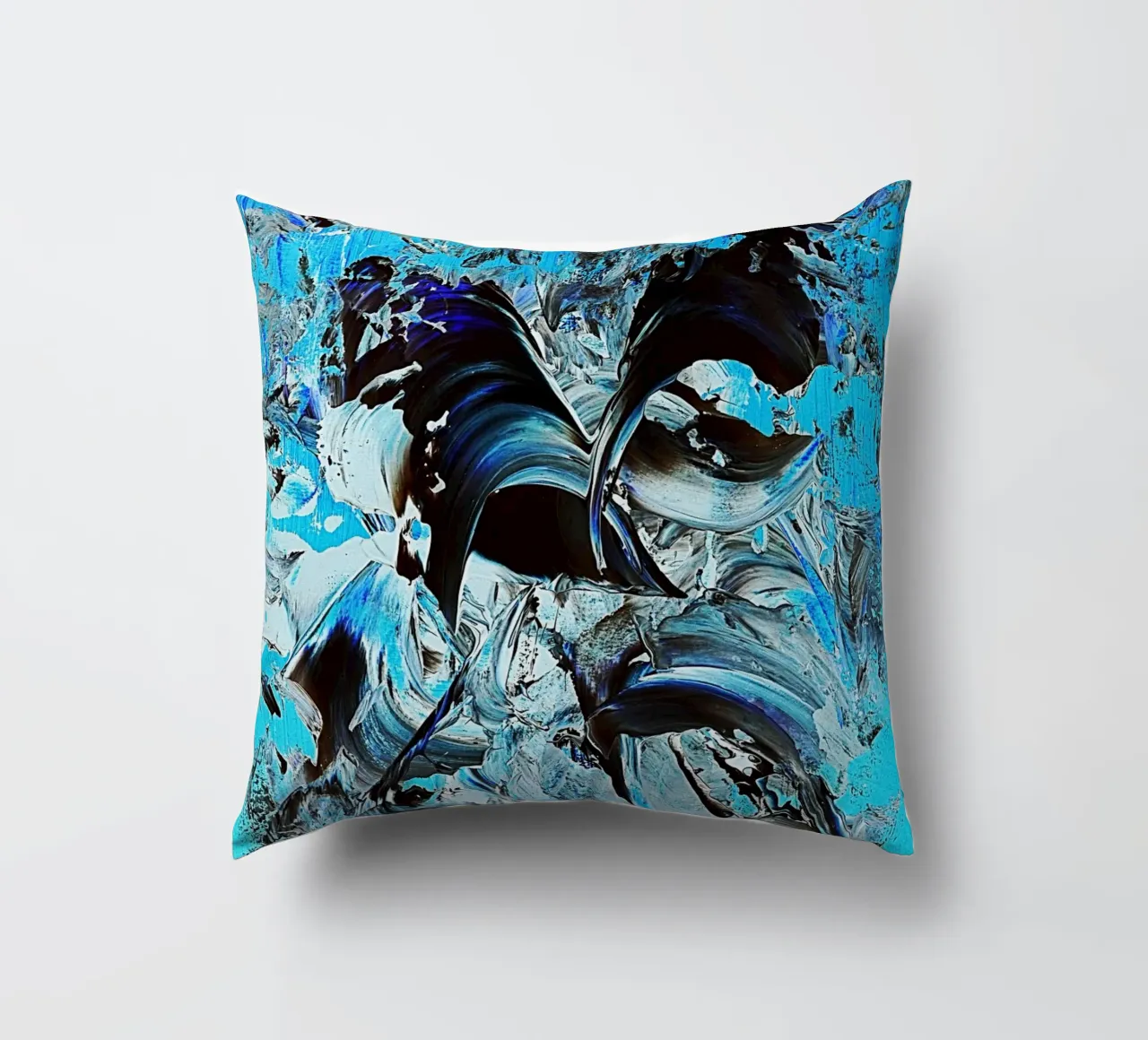 IDEAL GIFT 22 invers decorative cushion by Thierry Vobmann Abstract painting