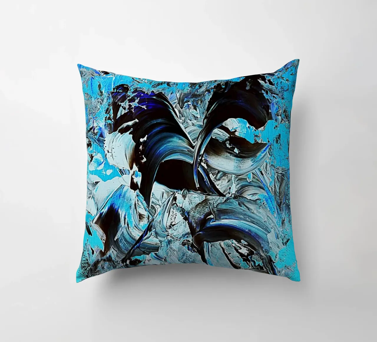 IDEAL GIFT 22 invers decorative cushion by Thierry Vobmann Abstract painting