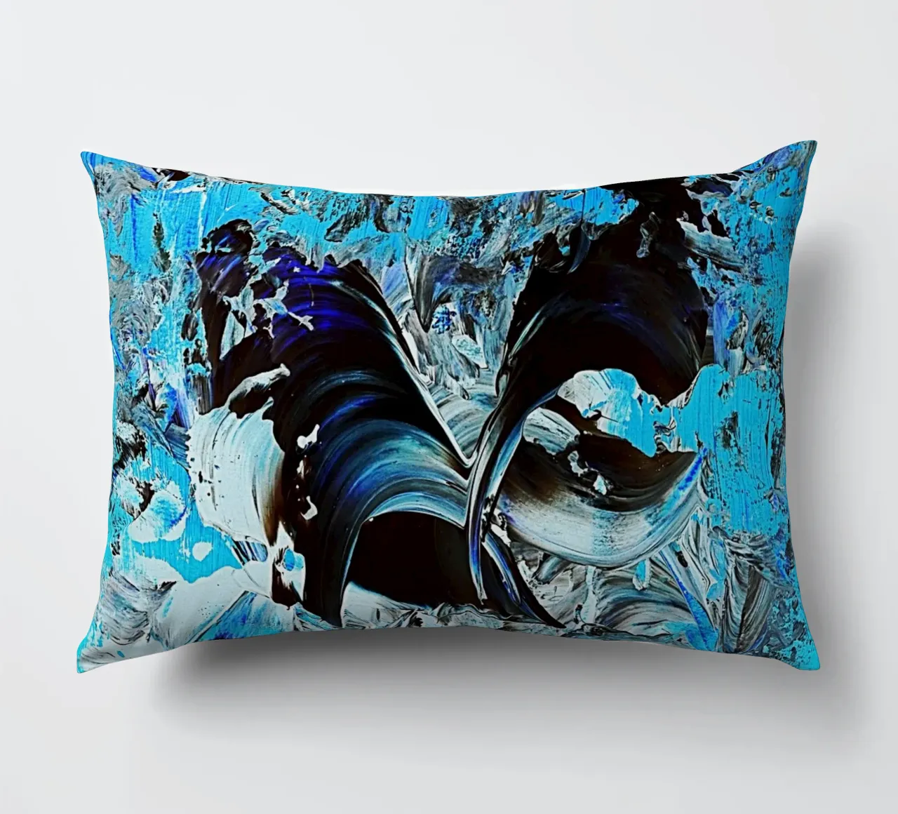 IDEAL GIFT 22 invers decorative cushion by Thierry Vobmann Abstract painting