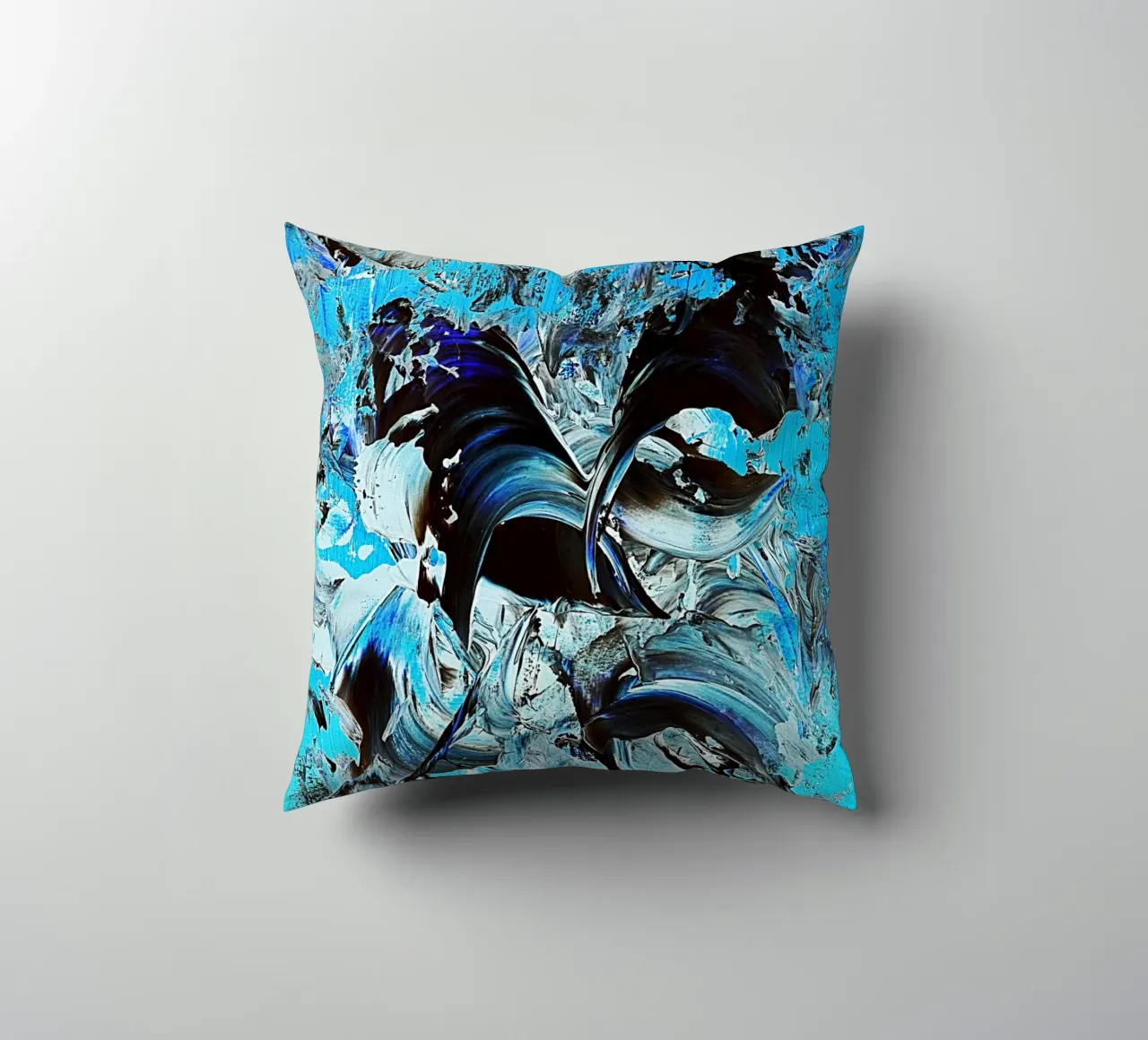 IDEAL GIFT 22 invers decorative cushion by Thierry Vobmann Abstract painting