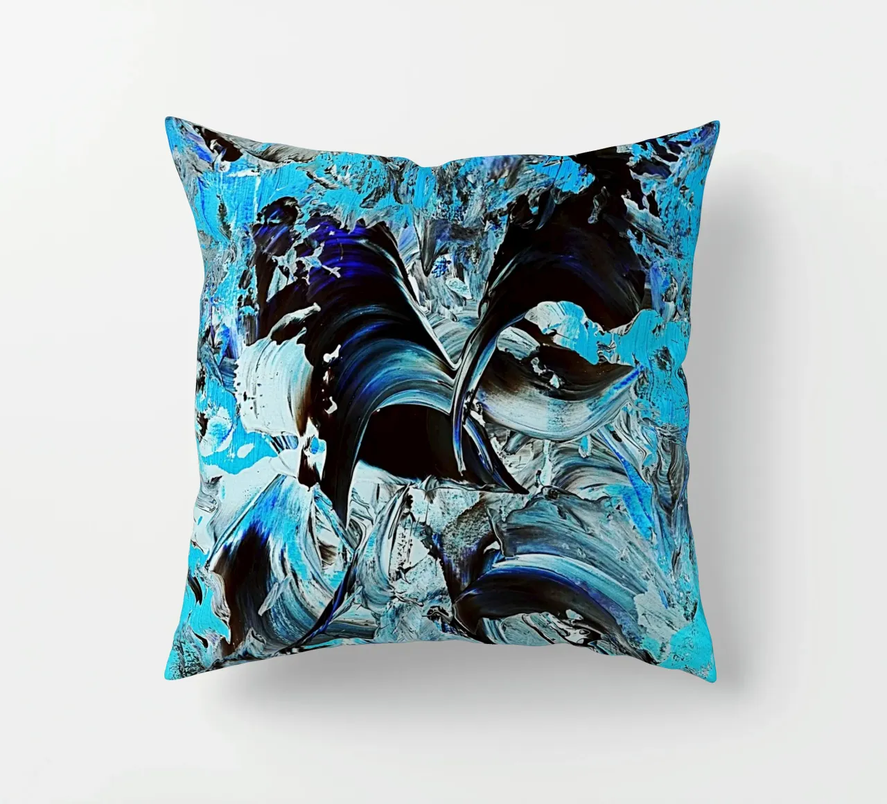 IDEAL GIFT 22 invers decorative cushion by Thierry Vobmann Abstract painting
