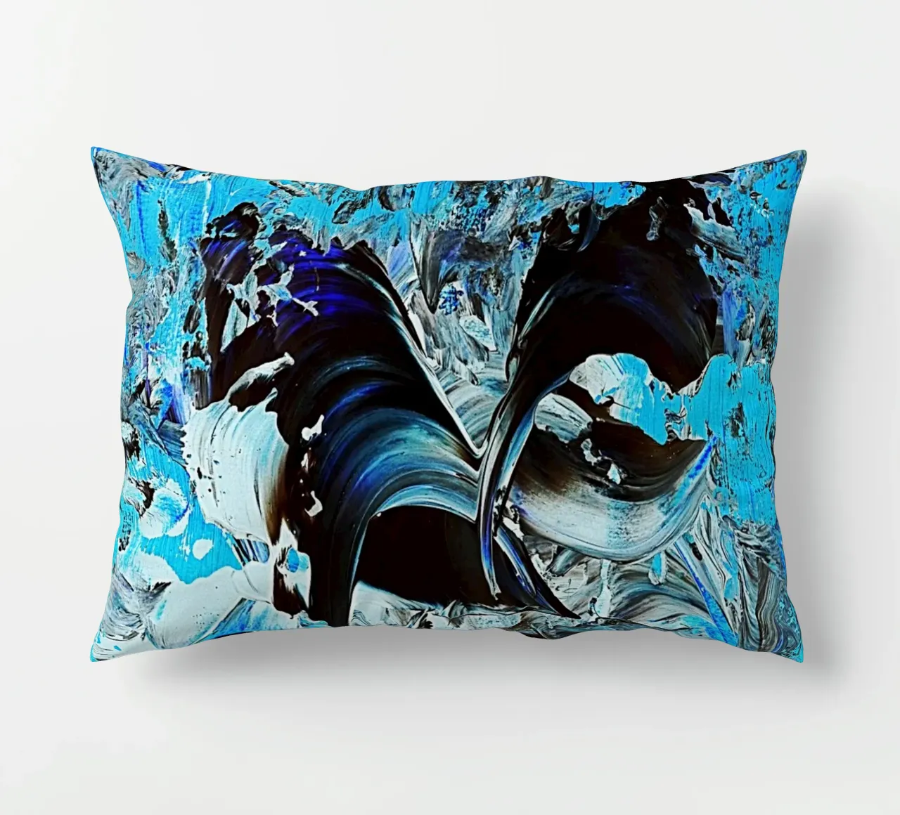 IDEAL GIFT 22 invers decorative cushion by Thierry Vobmann Abstract painting