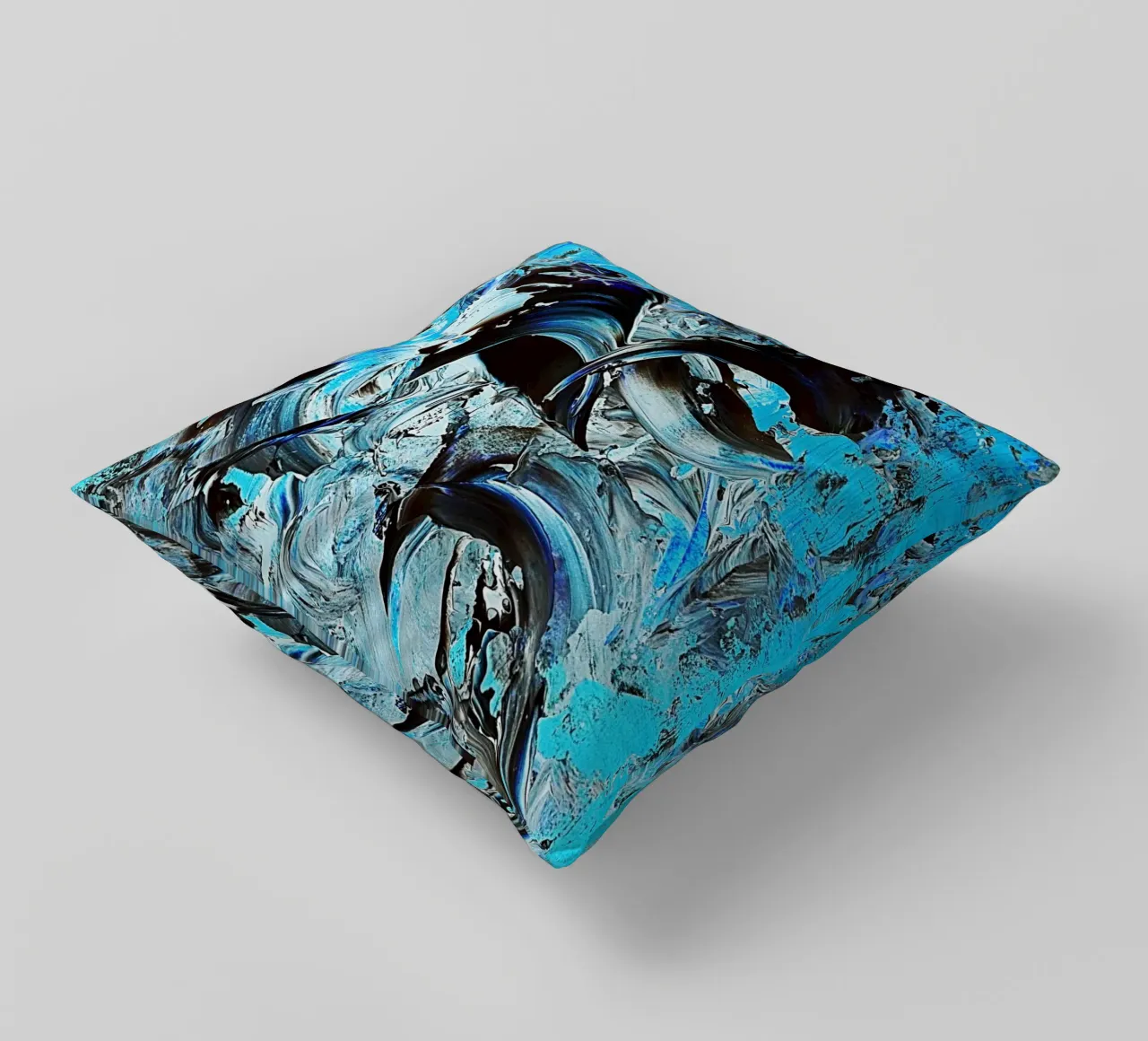 IDEAL GIFT 22 invers decorative cushion by Thierry Vobmann Abstract painting