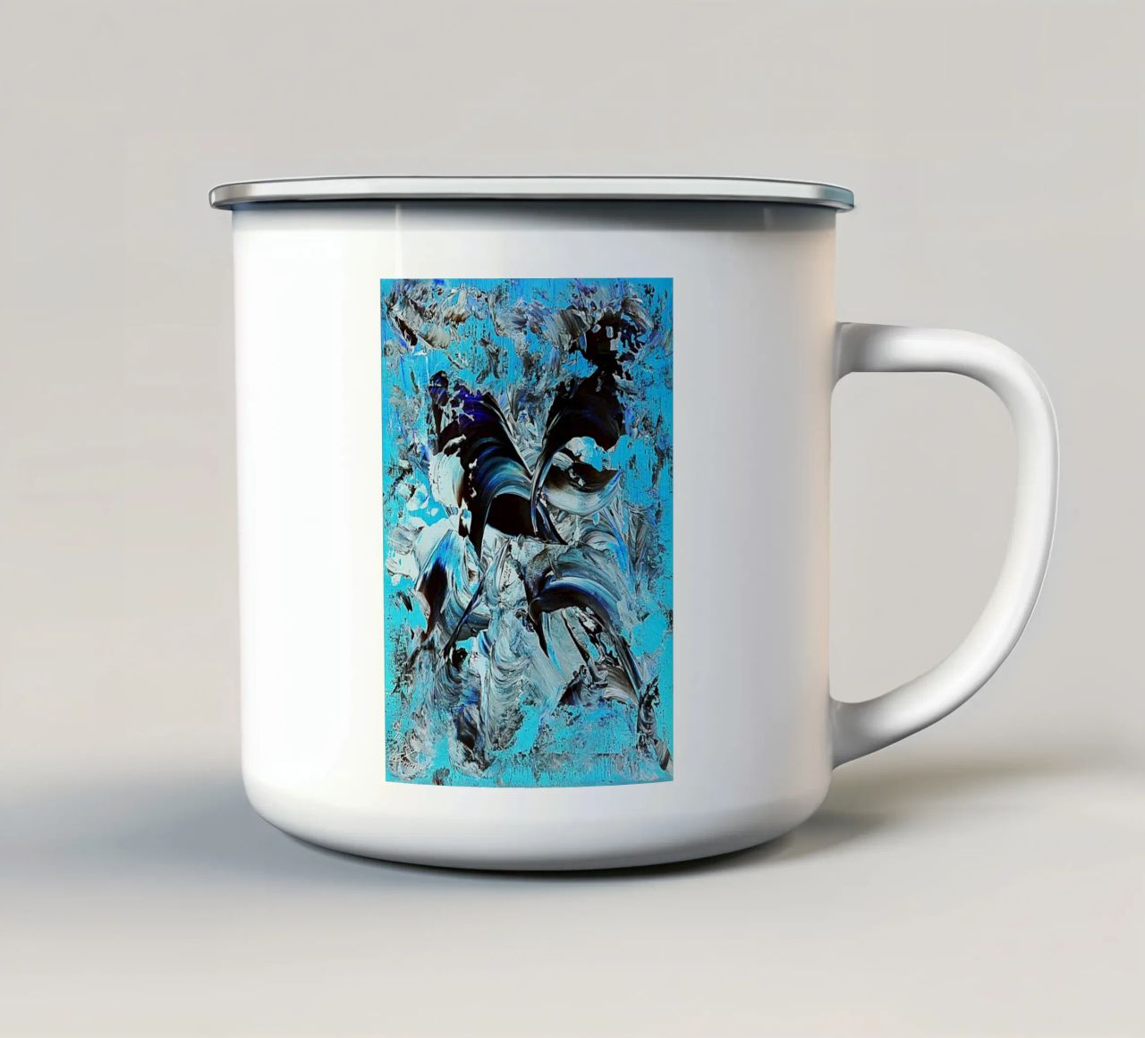 IDEAL GIFT 22 invers tazza in smalto da Thierry Vobmann Abstract painting