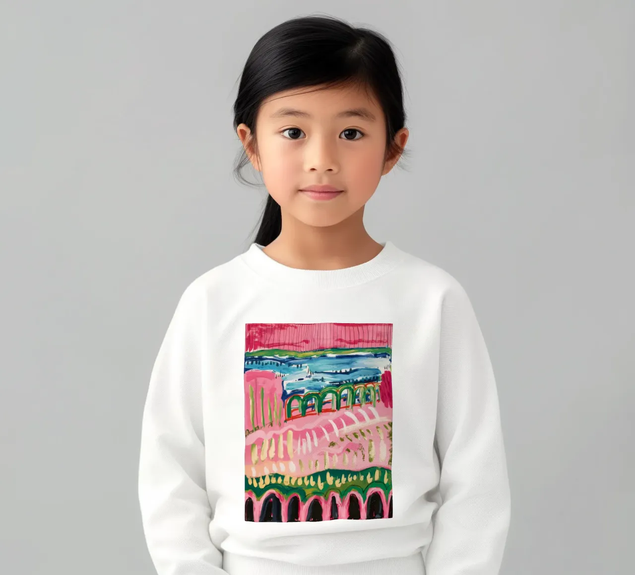Strati di Roseate Hillscape felpa bambino da Sublime Layers