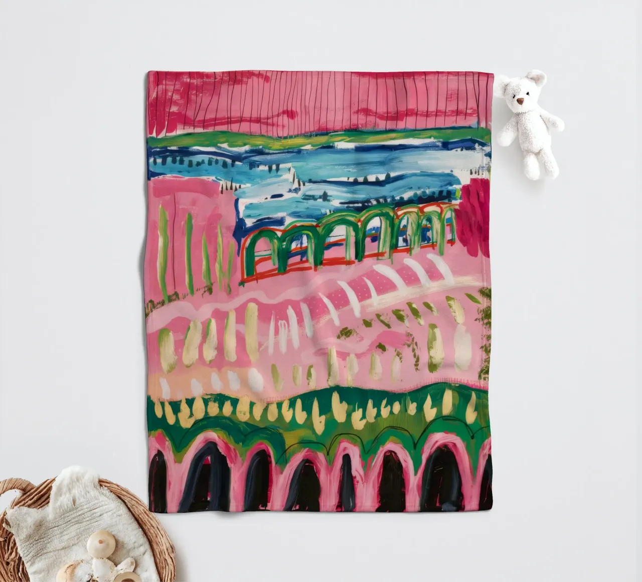 Strati di Roseate Hillscape coperta in pile da Sublime Layers