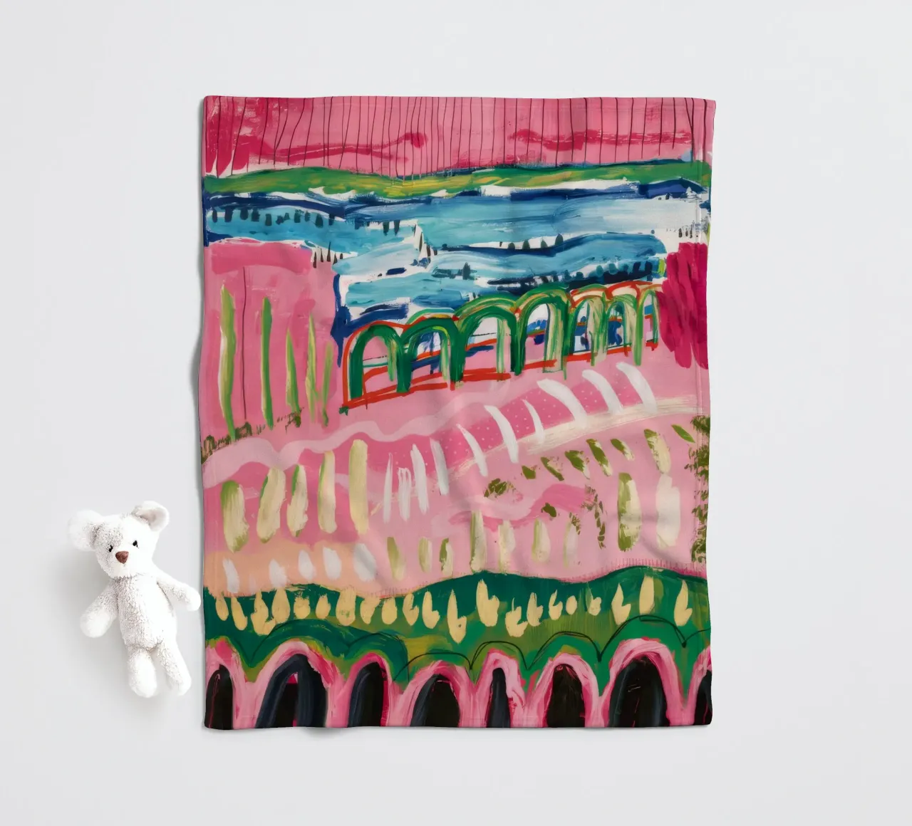 Strati di Roseate Hillscape coperta in pile da Sublime Layers