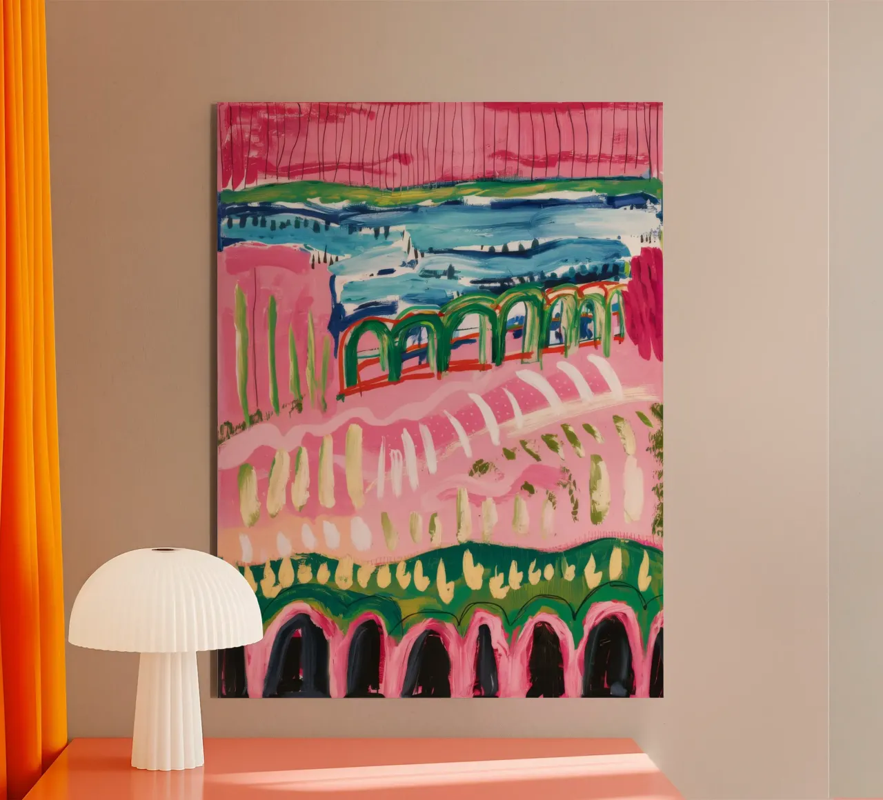 Strati di Roseate Hillscape alluminio dibond da Sublime Layers