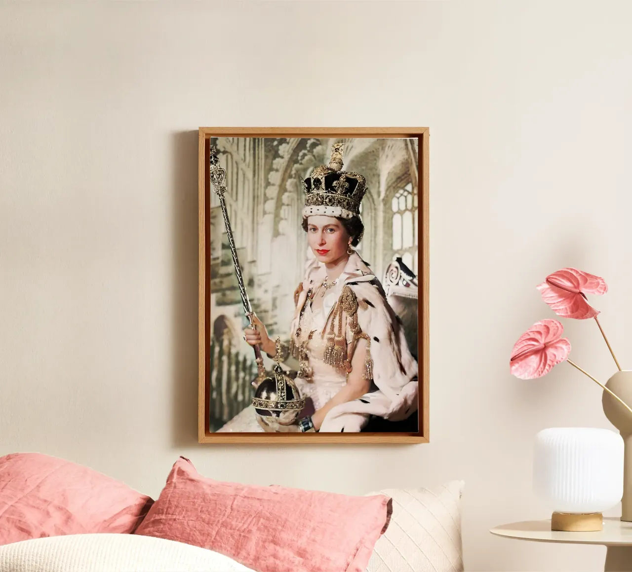 Regina Elisabetta tela con Cornice a cassetta da BlogSawoo