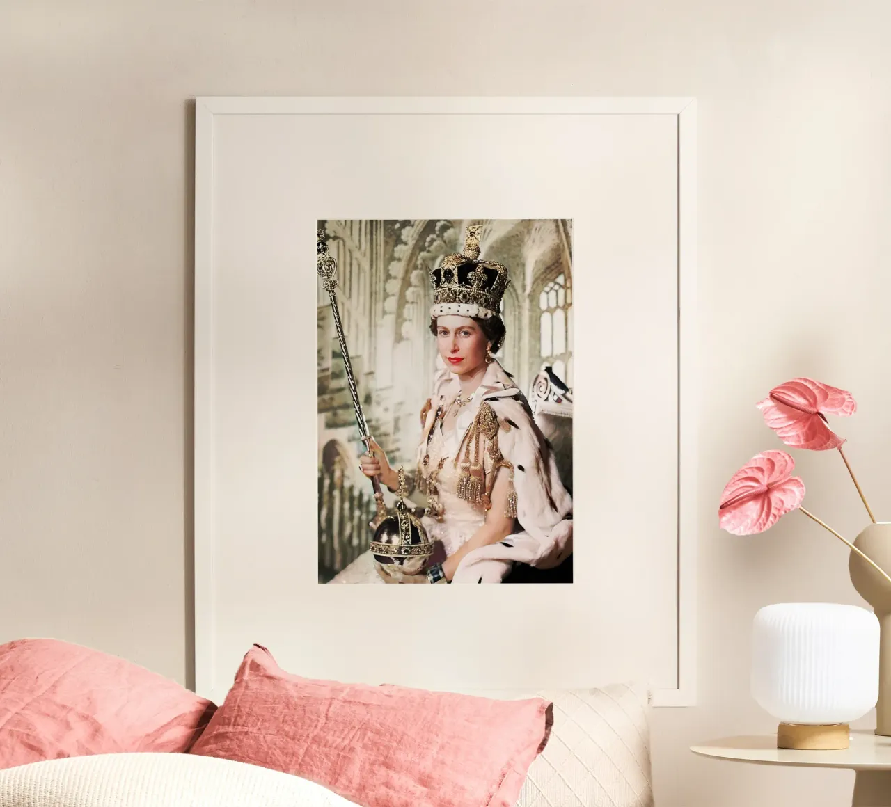 Regina Elisabetta poster con telaio in plastica da BlogSawoo