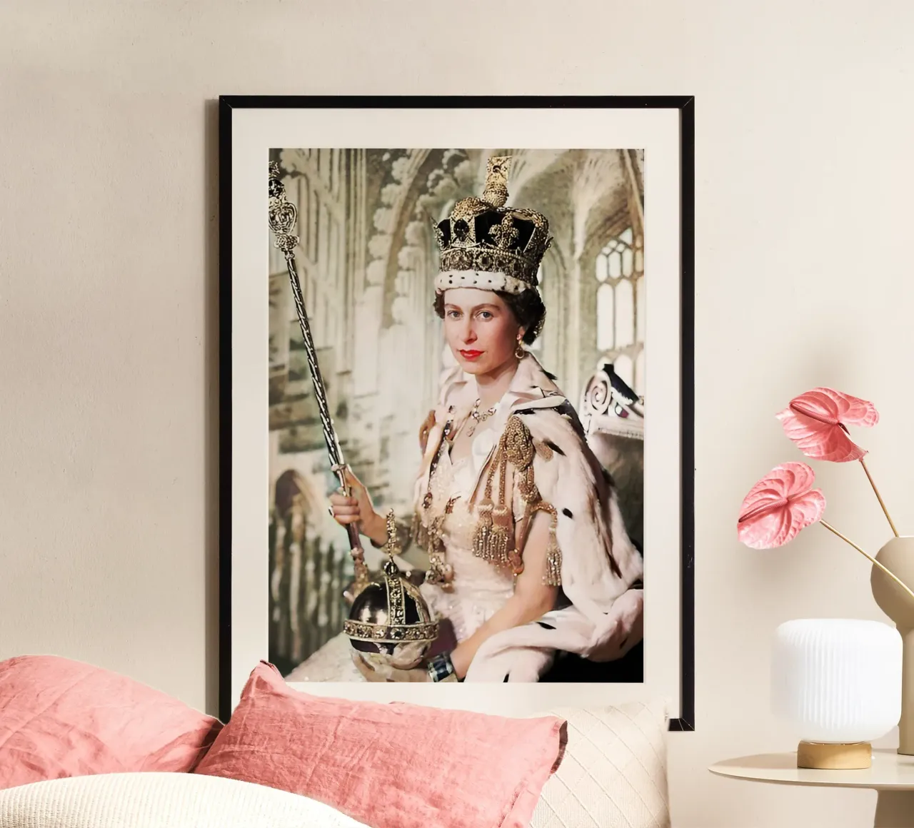 Regina Elisabetta poster con telaio in plastica da BlogSawoo