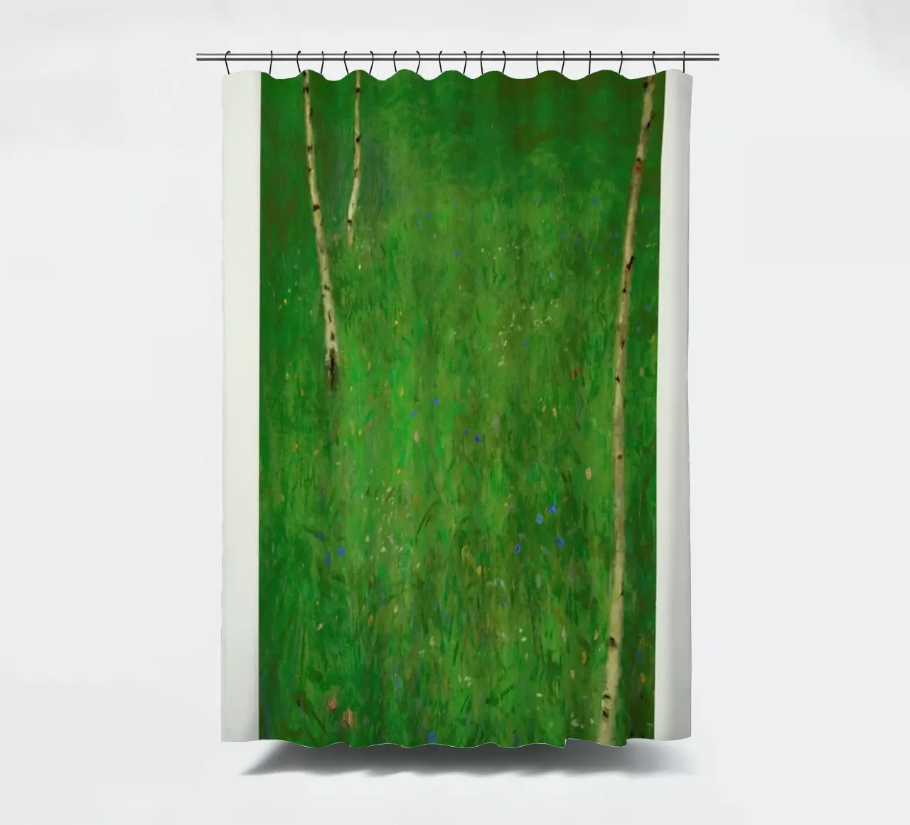 Klimt - Farmhouse with Birch Trees tenda da doccia da ARTOTHEK