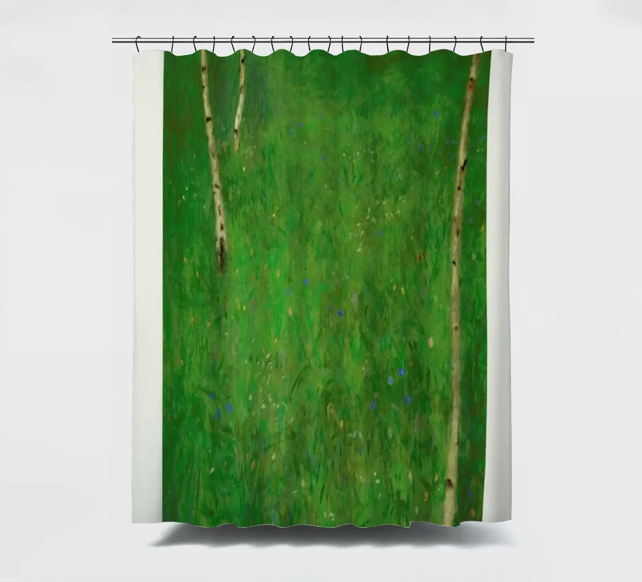 Klimt - Farmhouse with Birch Trees tenda da doccia da ARTOTHEK