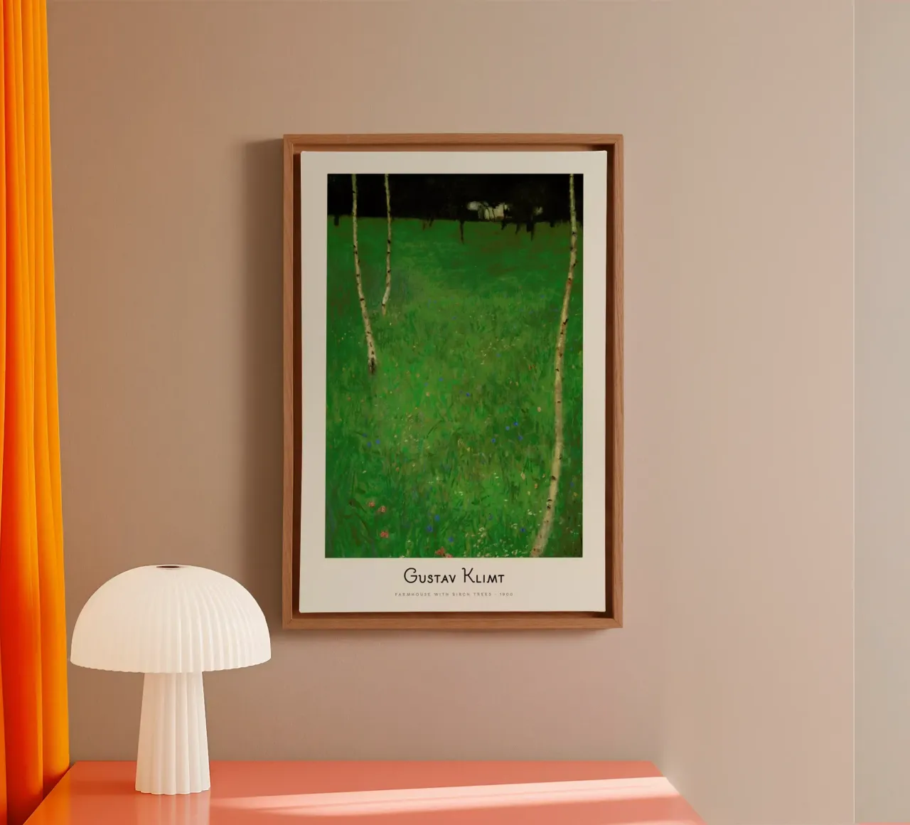Klimt - Farmhouse with Birch Trees canvas by ARTOTHEK