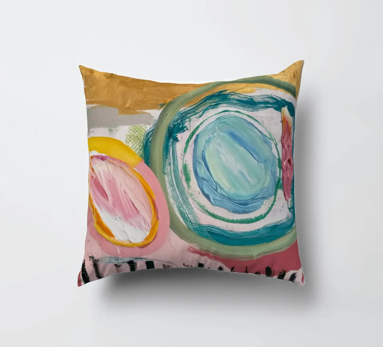 Lagoon Swirl Aura cuscino da Sublime Layers