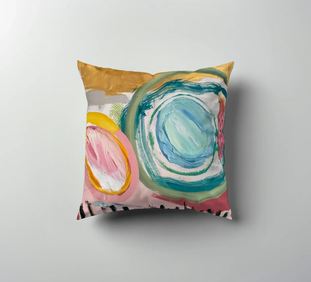 Lagoon Swirl Aura cuscino da Sublime Layers