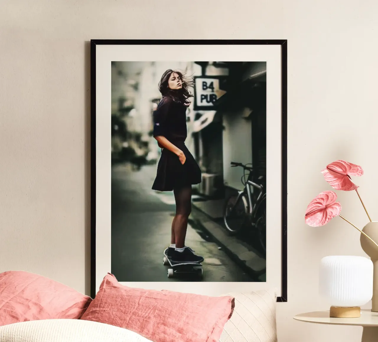Ragazza pattinatrice poster da BlogSawoo