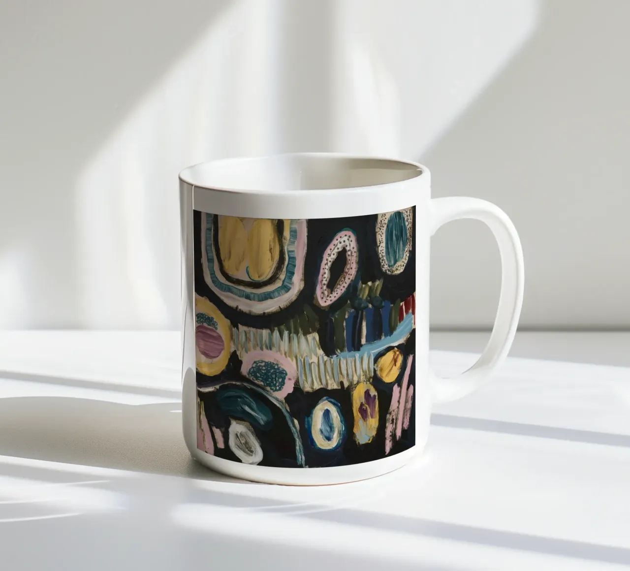 Sentiero del giardino di mezzanotte tazza in ceramica da Sublime Layers