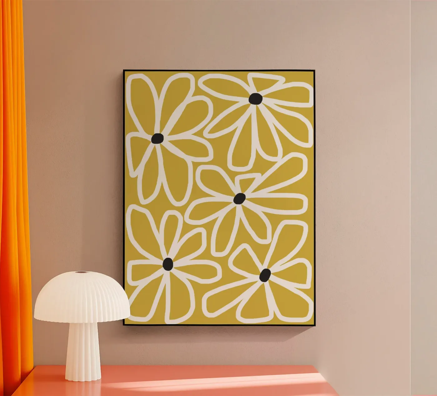 Daisy chain - yellow plexiglass da Gale Switzer