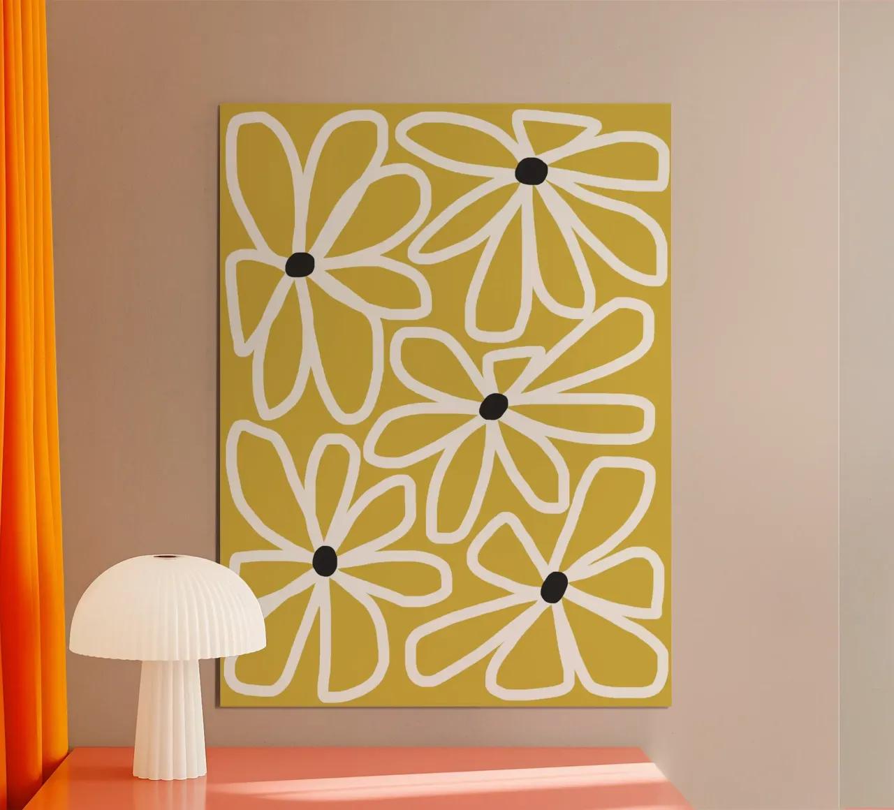 Daisy chain - yellow hahnemühle by Gale Switzer