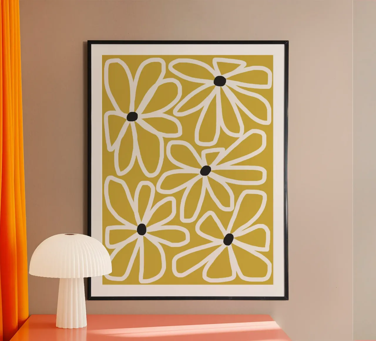 Daisy chain - yellow hahnemühle by Gale Switzer