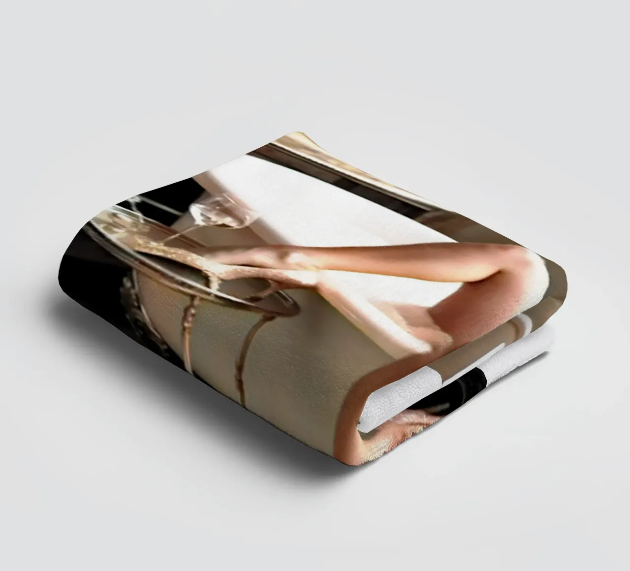 Femme dans la baignoire serviette de bain de BlogSawoo