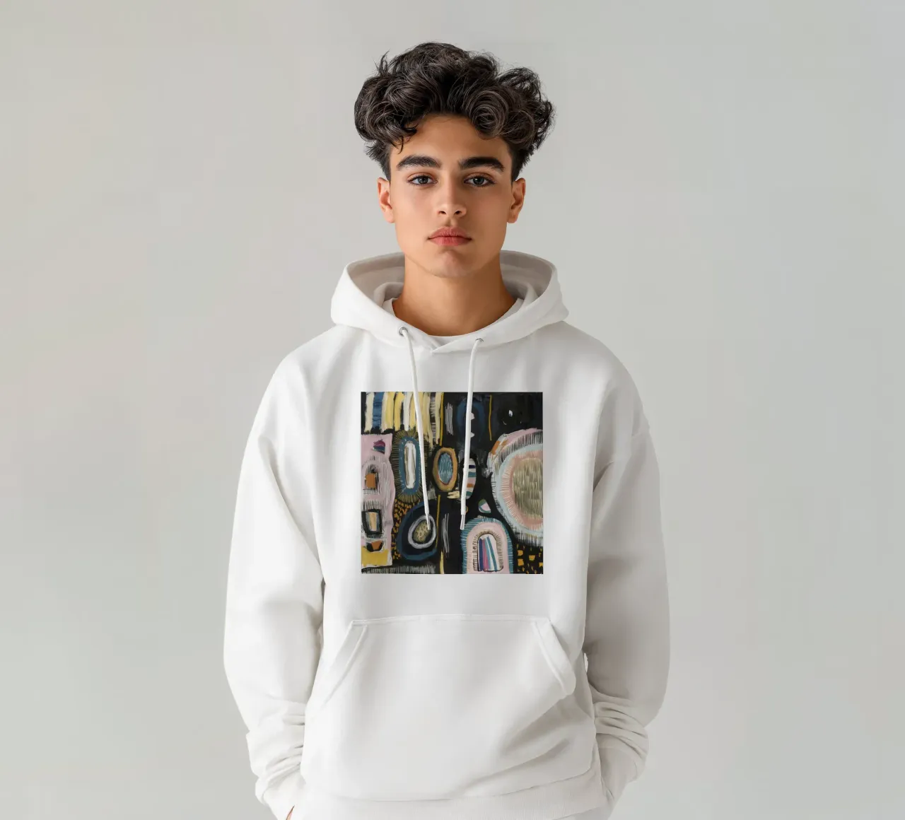 Cryptic Pattern Weave hoodie by Sublime Layers