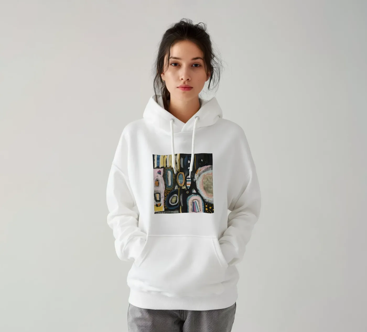 Cryptisch patroon weven hoodie van Sublime Layers