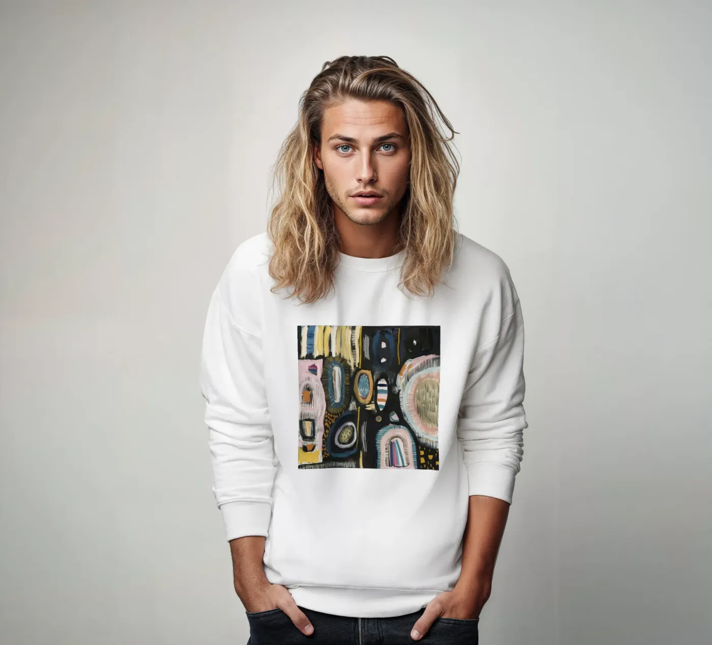 Cryptic Pattern Weave Sweatshirt von Sublime Layers
