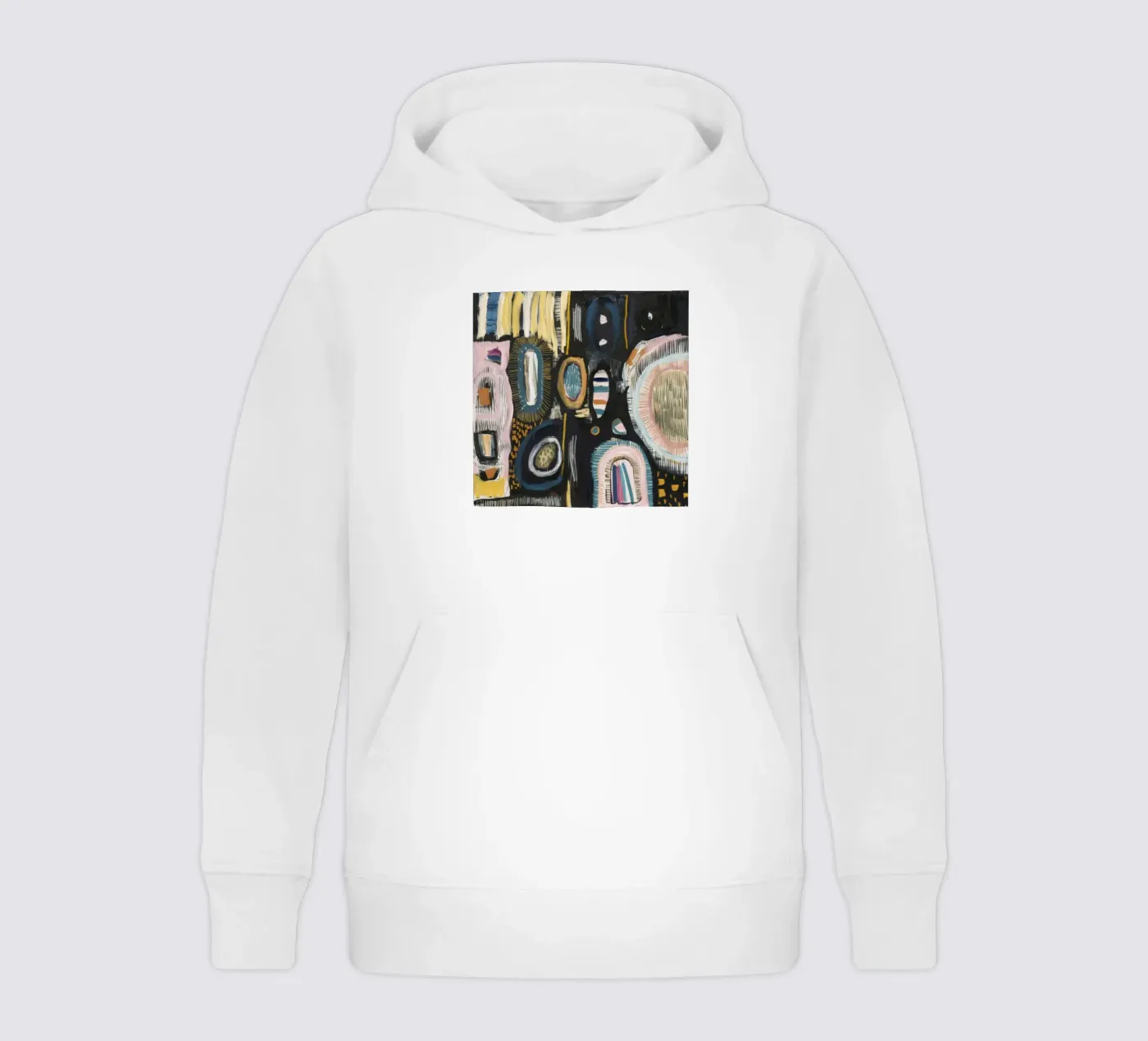 Cryptisch patroon weven kinder hoodie van Sublime Layers