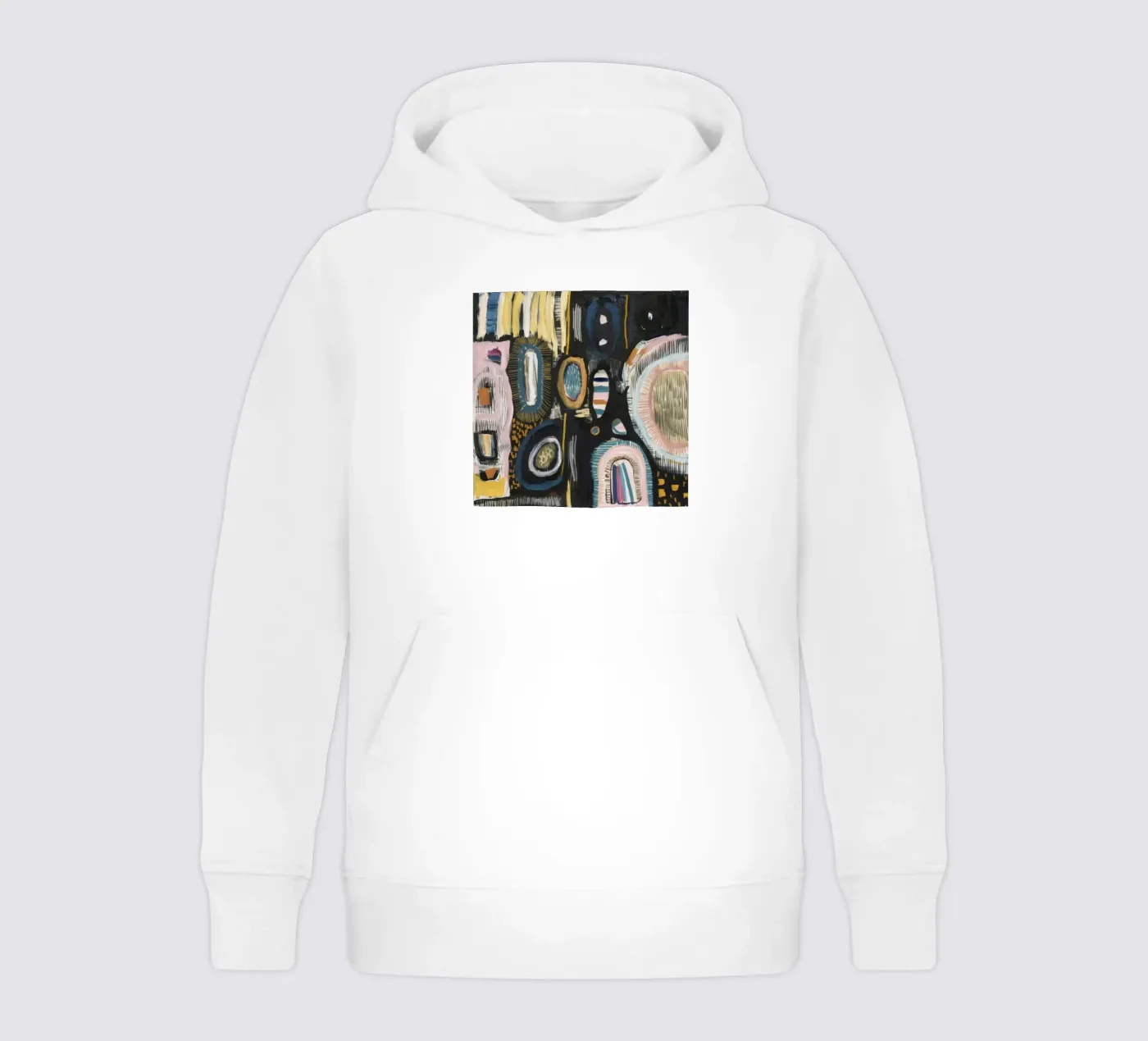 Cryptisch patroon weven kinder hoodie van Sublime Layers