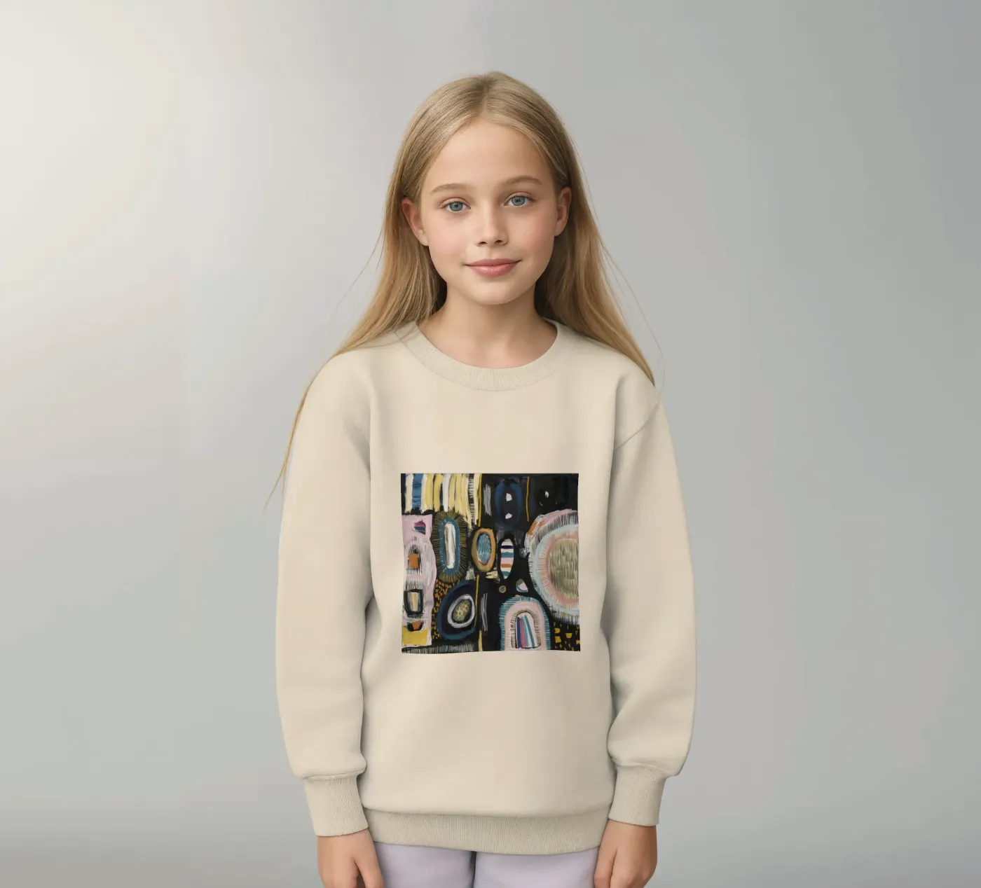 Cryptisch patroon weven kinder sweatshirt van Sublime Layers