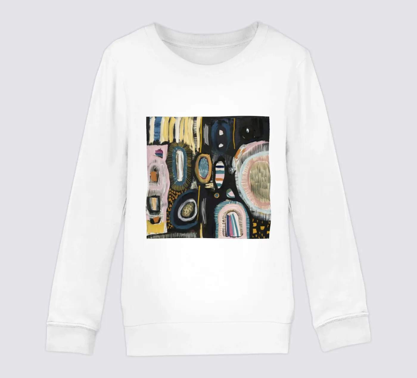 Cryptisch patroon weven kinder sweatshirt van Sublime Layers