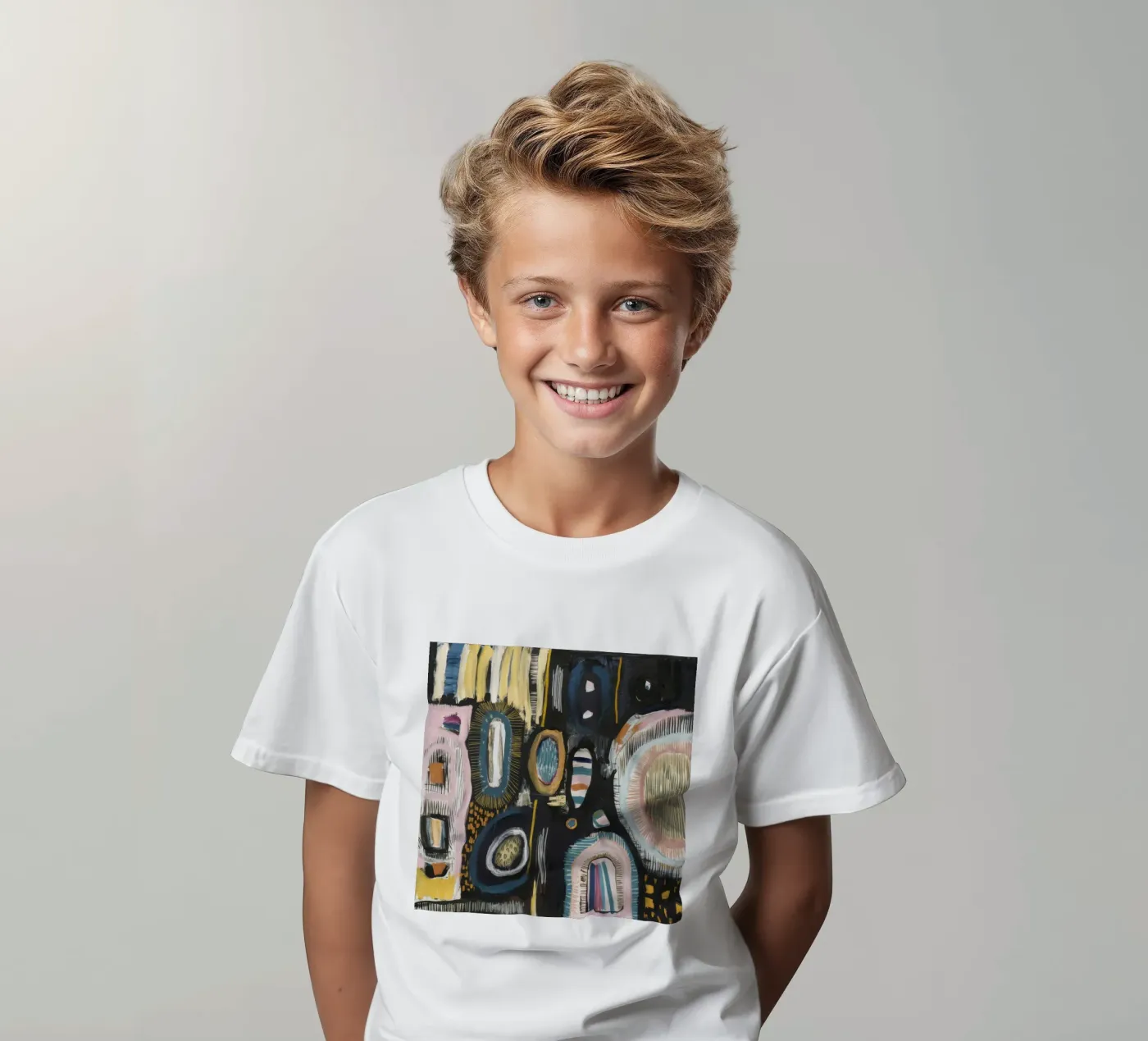 Tissage de motifs cryptiques t-shirt enfant de Sublime Layers