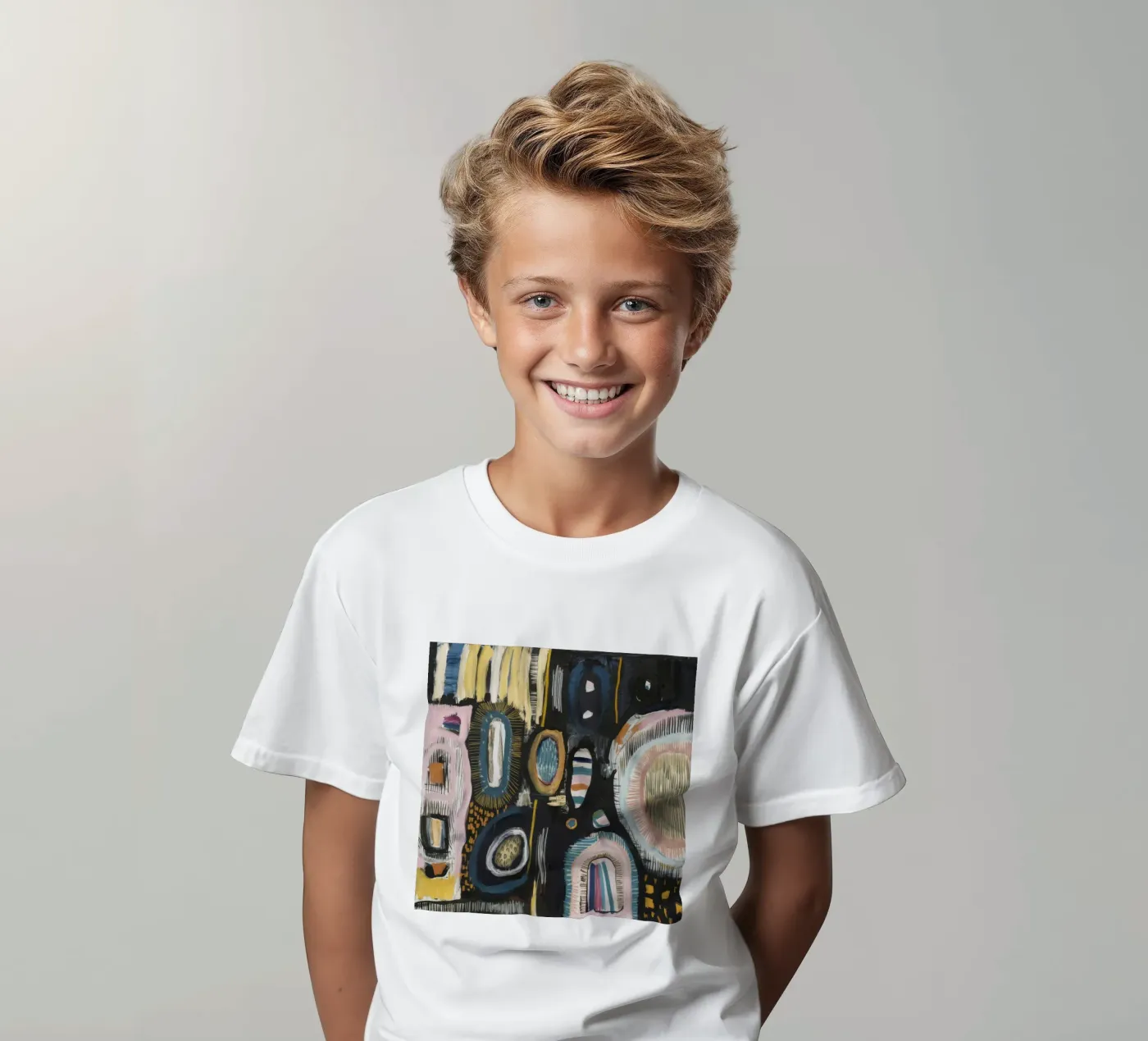Tissage de motifs cryptiques t-shirt enfant de Sublime Layers