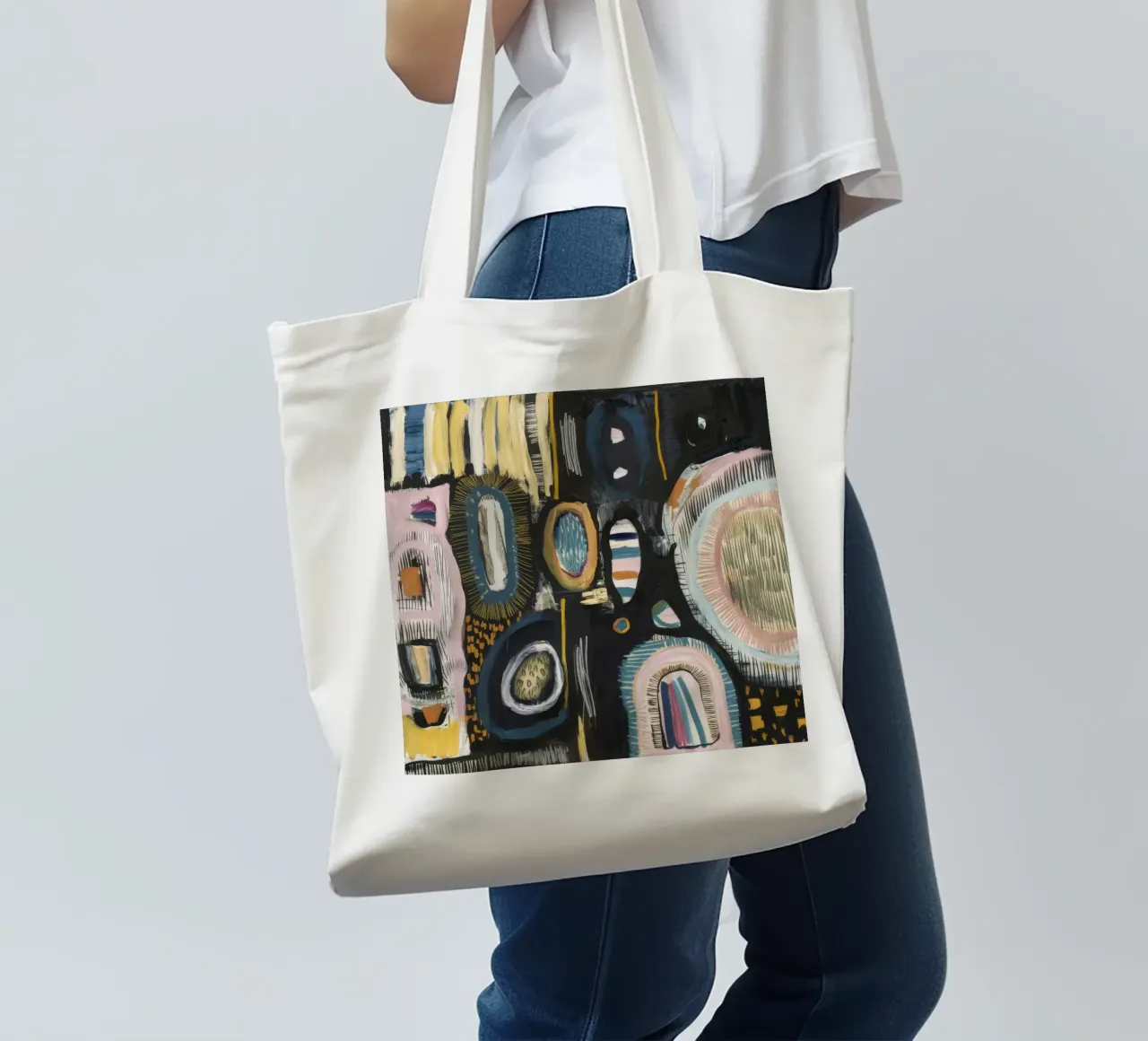 Cryptic Pattern Weave tote bag by Sublime Layers