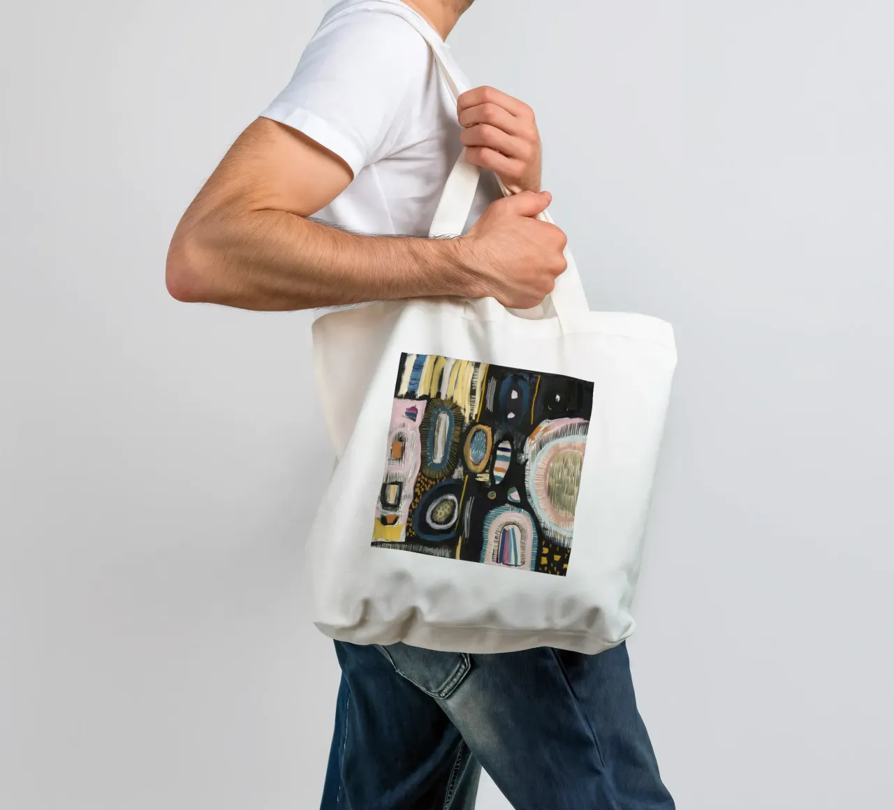 Cryptic Pattern Weave tote bag by Sublime Layers