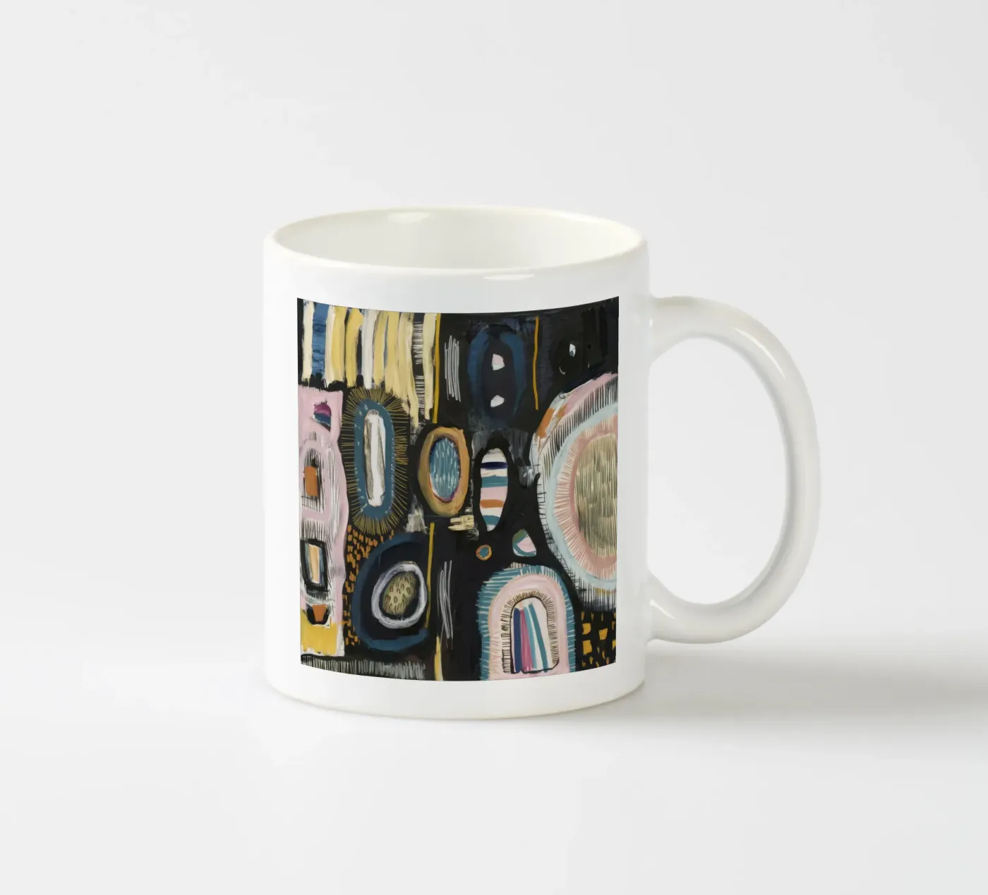 Tissage de motifs cryptiques mug en céramique de Sublime Layers