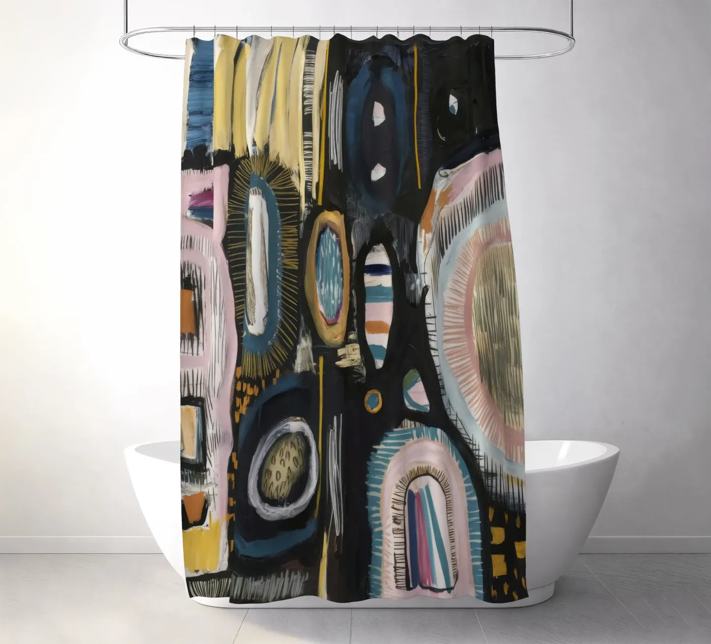 Tissage de motifs cryptiques rideau de douche de Sublime Layers
